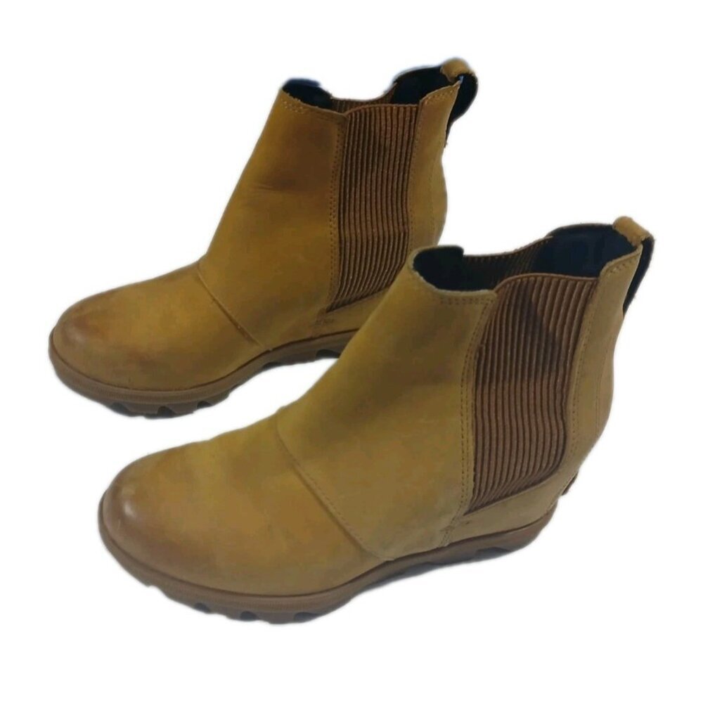 SOREL Joan of Arctic Wedge II Chelsea Leather Boots